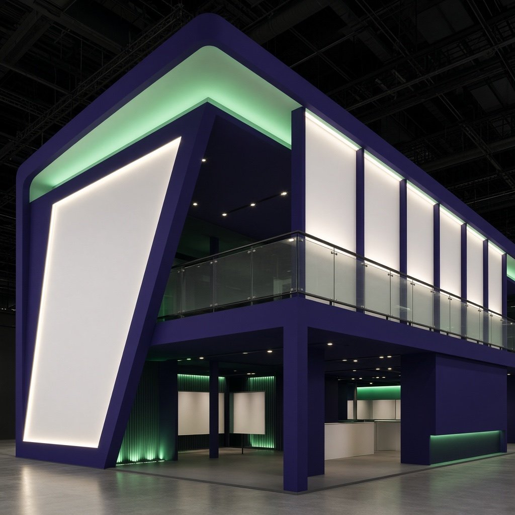 Stand de doble planta (imagen sintética)